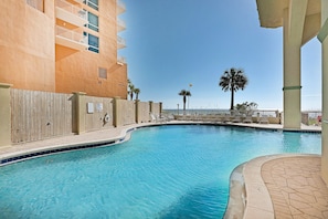 Beach side swimming pool