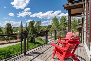 Enjoy sweeping views off the front deck