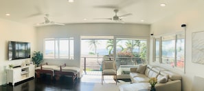 Open living spaces for relaxation and rest