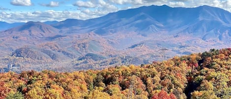 Sweeping Views Of The Great Smoky Mountains National Park Right Off The Deck!