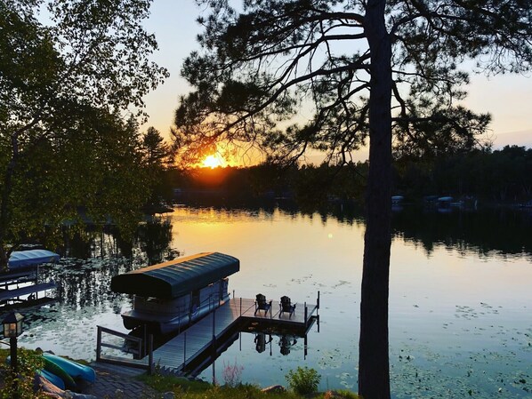 Wow, West facing sunsets are hard to beat! Welcome to Birch Narrows Cottage!