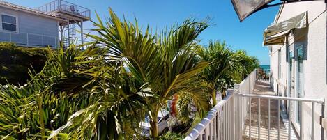 Views of the Beach Area from Private Balcony