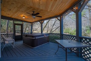 Unit 3 - Deck Facing River + New Hot Tub