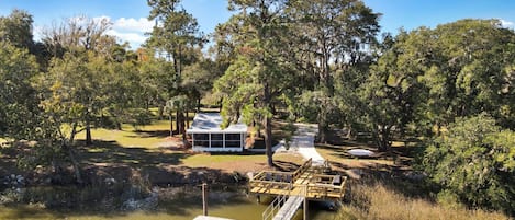 Aerial of McCoy Creek Cottage