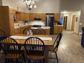 Dining room & kitchen