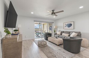 Living area with 55 " smart TV