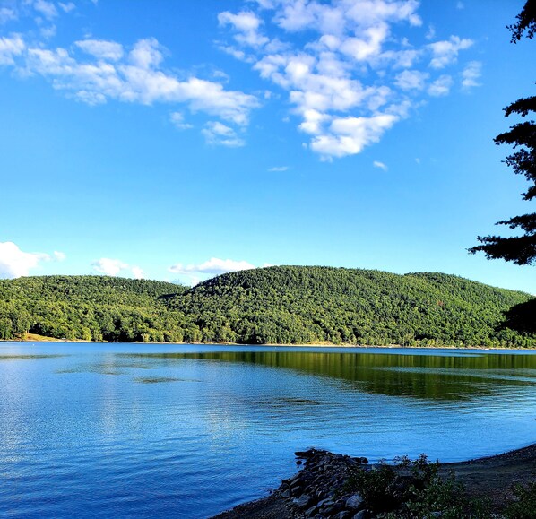 Lake view from beach