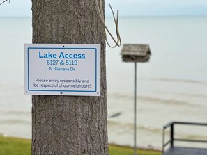 The shared lake access is yours to enjoy!