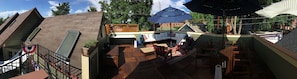 Private 500 square foot deck. A great place to relax with friends.