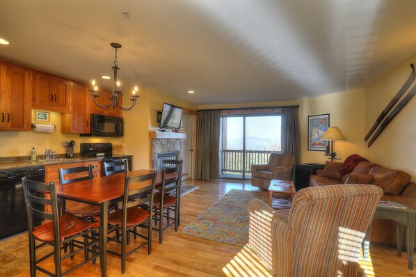 Living Room looking towards balcony