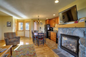 Living room looking towards entry