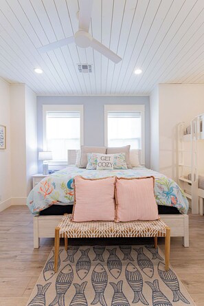 Primary King Bedroom with T/T Bunks, 2nd Floor