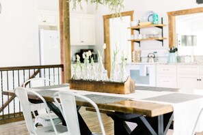 Kitchen and dining area