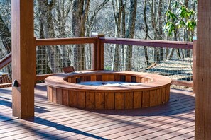 Cedar hot tub.  Made in Canada. 