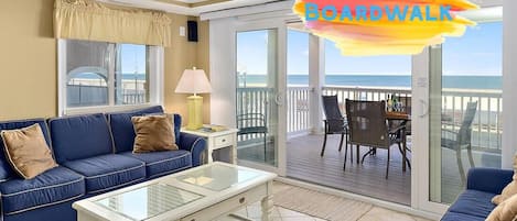 Living area at Ocean City Boardwalk Suites N-1