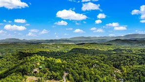 Fantastic vantage point on the mountain for long range beautiful view.