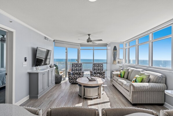 Luxurious oceanfront condo with spectacular views.