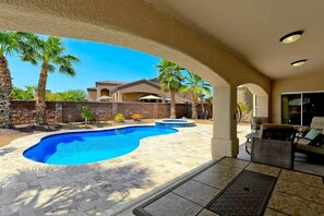 covered outdoor seating area