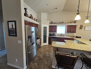 kitchen with walk-in pantry