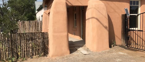 Mid-19th century adobe house located where Old Town ends and Route 66 passes by.