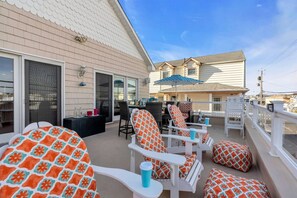 2nd floor Patio off 2nd gourmet kitchen and dining area - perfect coffee spot
