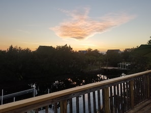 evening views from the back deck, great sunsets