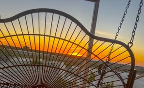 View from back porch swing