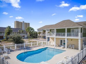 Communal pool just steps from the townhome. 