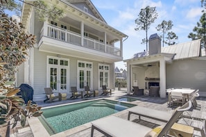 Backyard Oasis with Private Pool, Spa, Fireplace, and Plenty of Seating to Relax or Dine