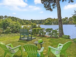 Access to pond from backyard of - 35 Vacation Lane Harwich Cape Cod - New England Vacation Rentals