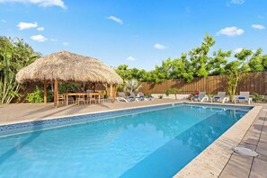 Melt away stress and embrace tranquility in your own private pool oasis. Endless relaxation awaits.