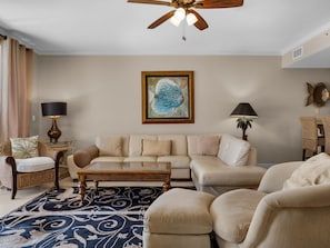 Living area with plenty of seating