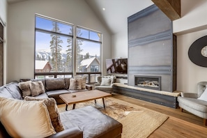 Gas Fireplace - Five Peaks Breckenridge Vacation Rental