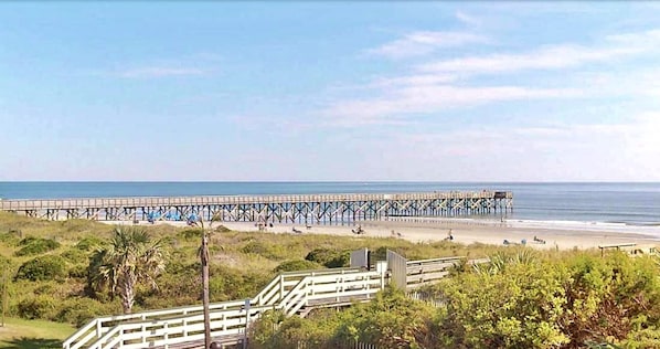 View from the balcony - close to the beach