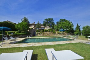 The pool and the property