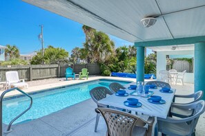 The private pool offers fun in the sun all day long.