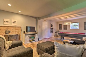 Game Room | 1st Floor | Wood-Burning Stove