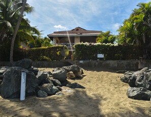 Property located directly on the beach with private access 