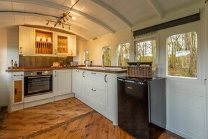 Ground floor: A fitted kitchen with a view