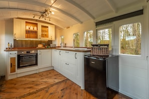 Ground floor: A fitted kitchen with a view
