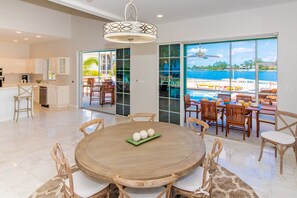 Formal dining area.