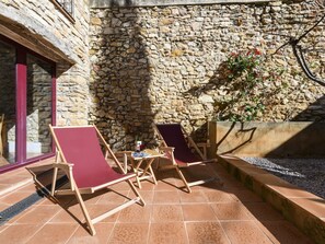 Property, Furniture, Plant, Leaf, Chair, Shade, Wood, Outdoor Furniture, Building, Road Surface