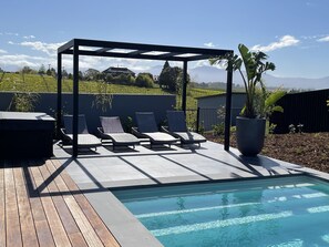 Pool seating area