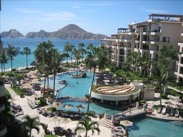 Beautiful view from private terrace!