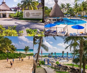 Access to our beach club in The Reef Resort Playacar!  Acceso a nuestro club de playa en El Reef Resort Playacar!