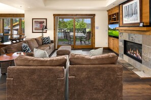 Trailhead Escape: - Comfortable living room couches gives you ample room to watch your favorite TV show or DVD.