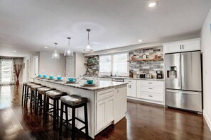 Create memorable meals in our fully stocked kitchen!