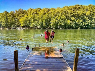 Swim right off your private dock!