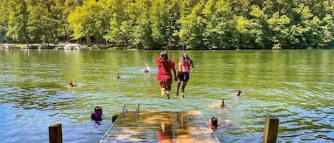 Swim right off your private dock!