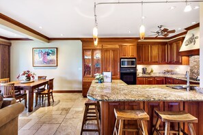 Exquisite custom built gourmet kitchen